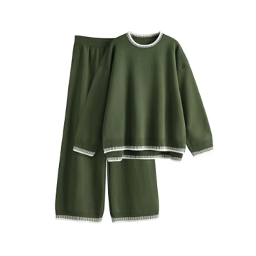 Lentta Women's 2 Piece Sweater Set - Cozy and Chic 2-Piece Lounge Outfit