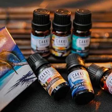 Summer Essential Oils for Diffusers for Home, CAKKI Fragrance Oils Set, 6X10ml with Coconut Passion,Plumeria, Pina Colada, Aqua Kiss, Natural Aromatherapy Oils, for Candles Making, for Humidifiers