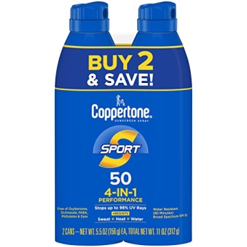 Coppertone Sport SPF 50 Sunscreen Spray - Ultimate Protection