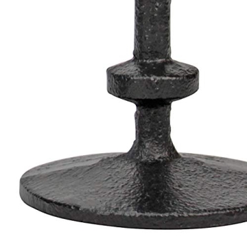 Stonebriar 5" Black Cast Iron Candle Holders Set of 2