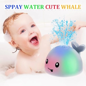 Light Up Toddler Whale Bath Toy - Fun & Safe