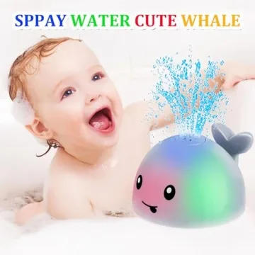 Light Up Toddler Whale Bath Toy - Fun & Safe