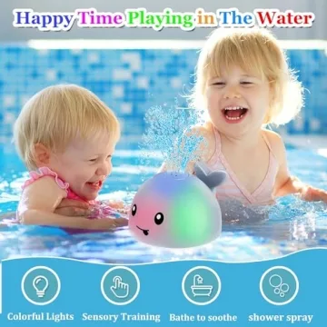 Light Up Toddler Whale Bath Toy - Fun & Safe