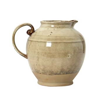 Creative Co-Op Stoneware Pitcher with Reactive Glaze 8 Inch