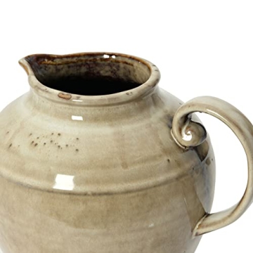 Creative Co-Op Stoneware Pitcher with Reactive Glaze 8 Inch