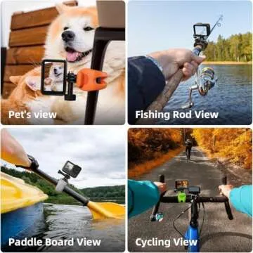 TELESIN Camera 360 Strap Mount Flexible Wrap Band Bike Motorcycle Handlebar Tube Roll Bar Stick Pole Ski Holder Accessories for GoPro Hero 13 12 11 10 9 Insta360 Ace Pro X3 DJI Action 3 4 Osmo Pocket