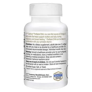 21st Century PreNatal DHA Softgels, 30 Count