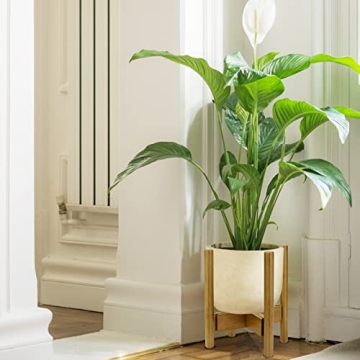Stylish Blvornl Adjustable Bamboo Plant Stand