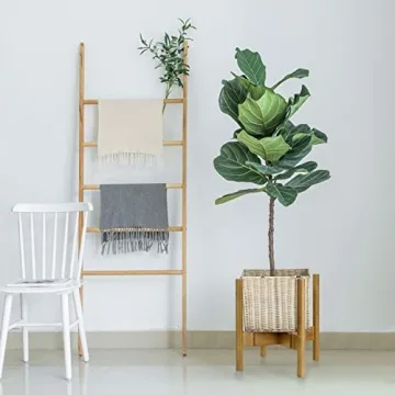 Stylish Blvornl Adjustable Bamboo Plant Stand