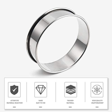 Pengxiaomei Stainless Steel Baking Rings for English Muffins