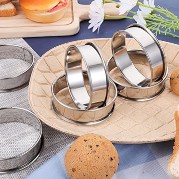 Pengxiaomei Stainless Steel Baking Rings for English Muffins
