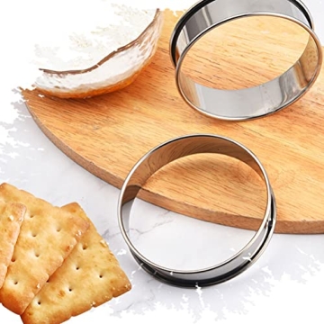 Pengxiaomei Stainless Steel Baking Rings for English Muffins