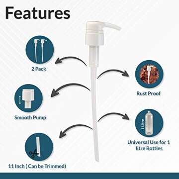 Eco-Friendly Bottle Pump Dispenser for Shampoo and More