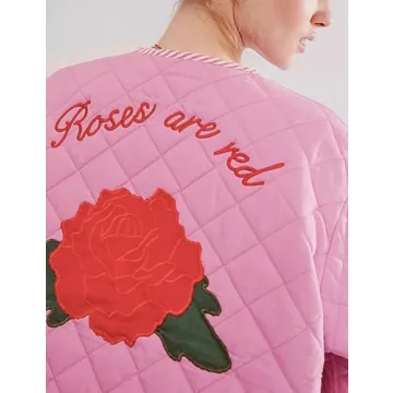 Stylish Arssm Women's Cropped Puffer Floral Jacket