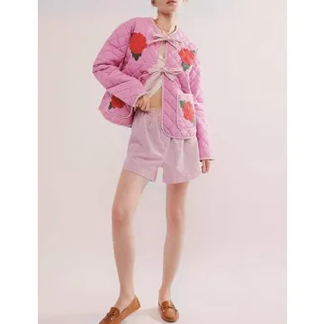 Stylish Arssm Women's Cropped Puffer Floral Jacket