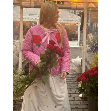 Stylish Arssm Women's Cropped Puffer Floral Jacket