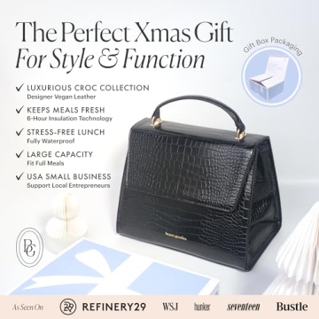 Chic Insulated Lunch Bag for Women, Stylish & Functional