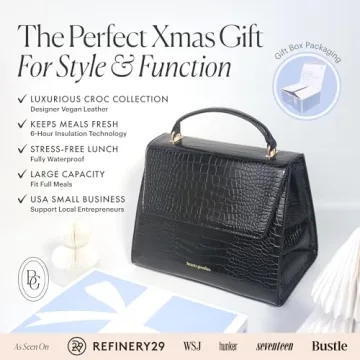 Chic Insulated Lunch Bag for Women, Stylish & Functional