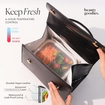 Chic Insulated Lunch Bag for Women, Stylish & Functional
