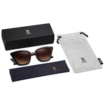 SOJOS Cat Eye Sunglasses UV400 Protection for Fashion Lovers