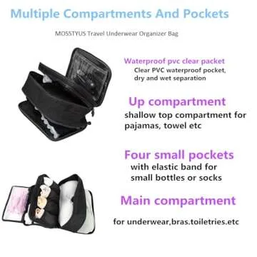Travel Multi-function Underwear Organizer Compact and Durable