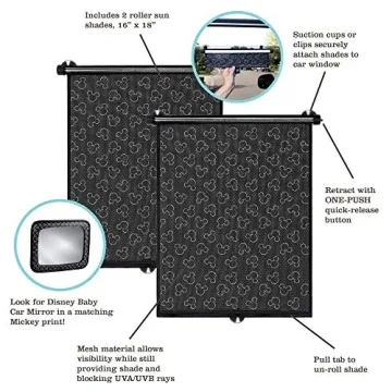 Disney Baby Car Sun Shades Mickey Mouse UV Protection