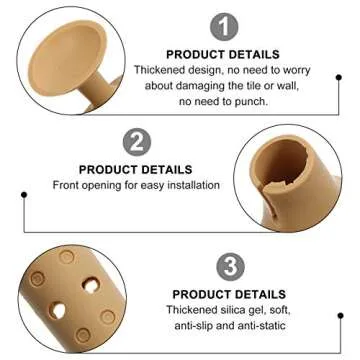 TOYANDONA Silicone Door Handle Cover - Safety Protector Sleeve