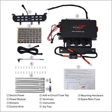 Voswitch JL120 Switch Panel for Jeep Wrangler JLU