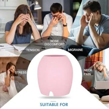 Migraine Relief Cap, All Around Gel Covered Reusable Headache Relief Cap, Pink Migraine Cap for Headache Relief, Puffy Eyes