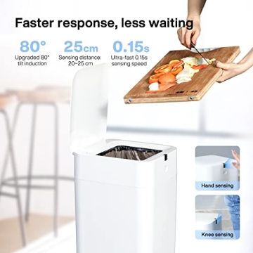 Airdeer Smart Trash Can Touchless Self-Sealing Auto-Refill