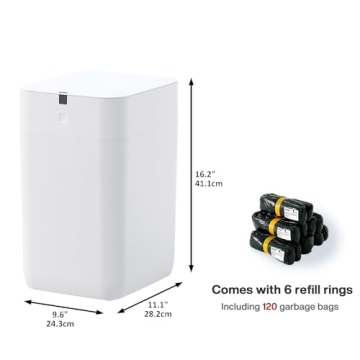 Airdeer Smart Trash Can Touchless Self-Sealing Auto-Refill