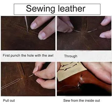 120 Pcs Curved Leather Needles for Crafts and Repair