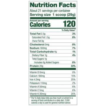 Vega Protein and Greens Protein Powder, Berry - 20g Plant Based Protein Plus Veggies, Vegan, Non GMO...