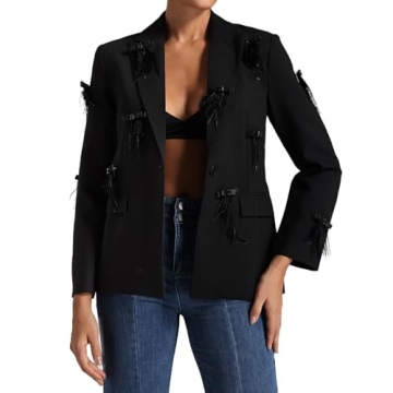 Elegant BELLA BARNETT V-Neck Blazer for Women - Perfect Work & Evening Wear