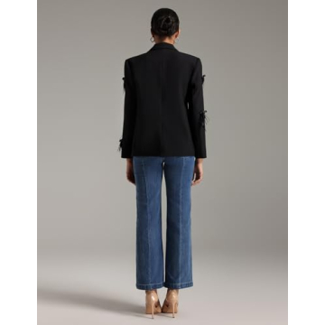 BELLA BARNETT Women's V-Neck Blazer Elegant Work Evening Wear