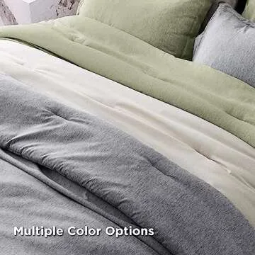 Bedsure Twin/Twin XL Comforter Set - Grey Soft Bedding for All Seasons, Cationic Dyed Bed Set, 2 Pieces, 1 Twin Size Comforter (68"x88") and 1 Pillow Sham (20"x26"+2")