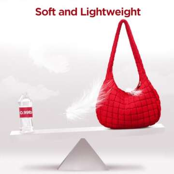 Chic Puffer Tote Bag for Women - Stylish and Spacious