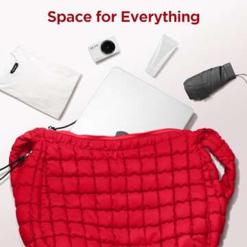 Chic Puffer Tote Bag for Women - Stylish and Spacious