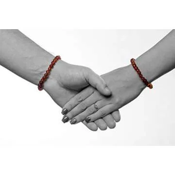 AMBERAGE Natural Baltic Amber Bracelet for Adults - Authentic & Elegant