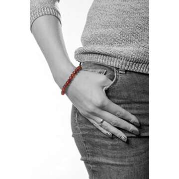 AMBERAGE Natural Baltic Amber Bracelet for Adults - Authentic & Elegant
