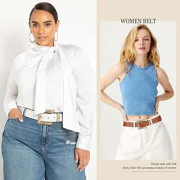 AWAYTR Leather Western Belts - Stylish Adjustable Accessory