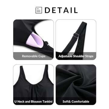 Aqua Eve Women's Tankini - Stylish & Comfortable Bathing Suit