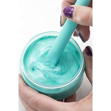 DGAGA Chalk Paste Mini Squeegee with Rubber Sticks Set, 5PCS Self Adhesive Screen Stencil Squeegees ...