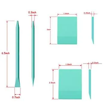 DGAGA Chalk Paste Mini Squeegee with Rubber Sticks Set, 5PCS Self Adhesive Screen Stencil Squeegees Screen Printing Scraper Tools for applying Chalk Paint or Ink, Crafts, DIY Projects