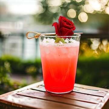 12oz Hard Plastic Party Cups – Perfect for Home, Office, Bars, Weddings, Showers, Birthdays, Anniversaries, and Parties! Durable & Stylish Old Fashioned Tumblers (Clear, 100 Pack)