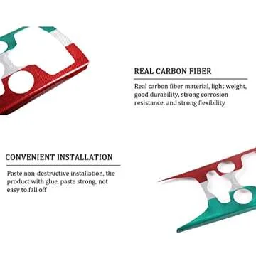 Genuine Carbon Fiber Center Control Cover for Alfa Romeo