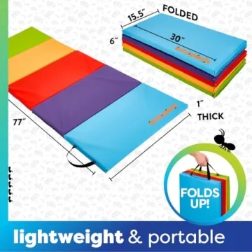 Antsy Pants Tumbling Mat for Kids - Portable, Vibrant, Easy Clean
