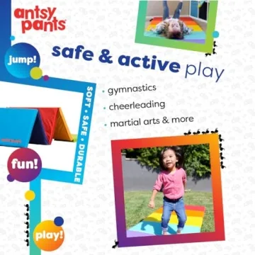 Antsy Pants Tumbling Mat for Kids - Portable, Vibrant, Easy Clean