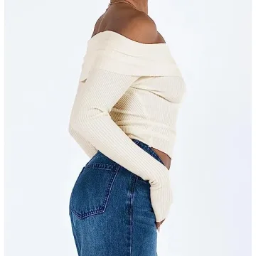 PICPUNMAK Off Shoulder Crop Tee for Effortless Style