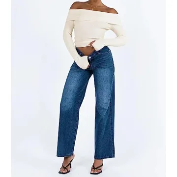 PICPUNMAK Off Shoulder Crop Tee for Effortless Style